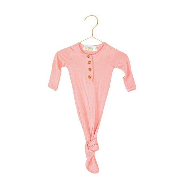 knotted-baby-gown-blush Presley Couture at Sophia's Style-Baby Gowns-1
